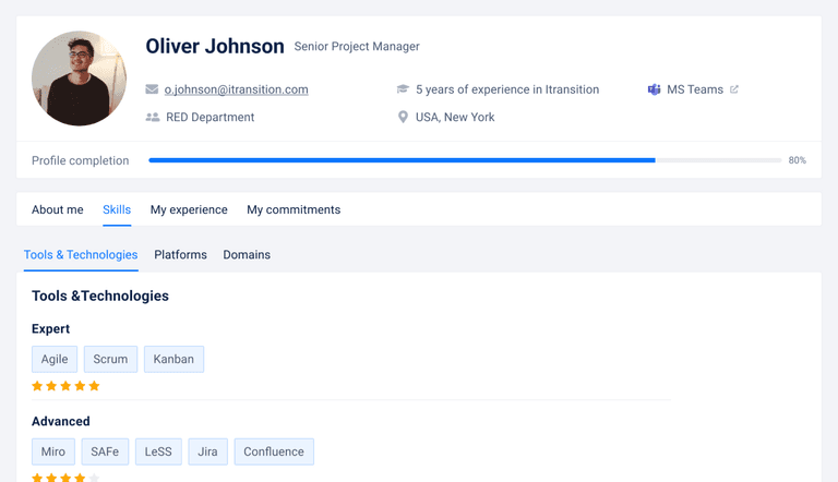 Talenteer by Itransition: Internal talent marketplace
